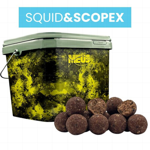 Boilies Challenge Hard Squid - Scopex 20 mm + kbelík zdarma