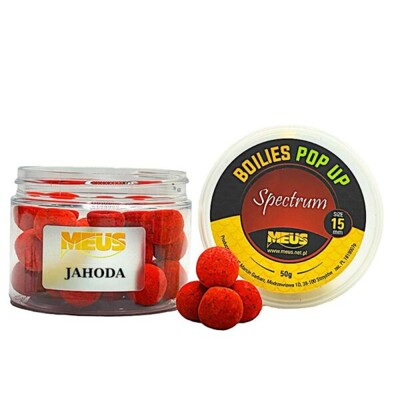 Boilies Spectrum Pop Up Jahoda 15 mm