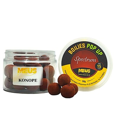 Boilies Spectrum Pop Up Konopí 15 mm