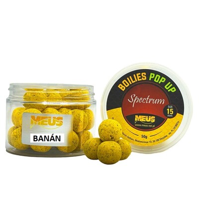 Boilies Spectrum Pop Up Banán 15 mm