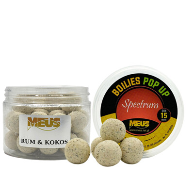 Boilies Spectrum Pop Up Rum - Kokos 15 mm