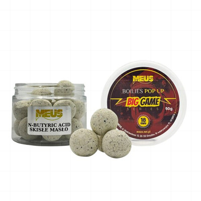BIG GAME Boilies Pop Up N - Butyric Acid 18 mm