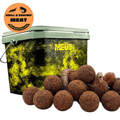 Boilies Challenge Hard Krill - Shrimp Meat 20 mm (maso z krilu a krevet) + Kbe...
